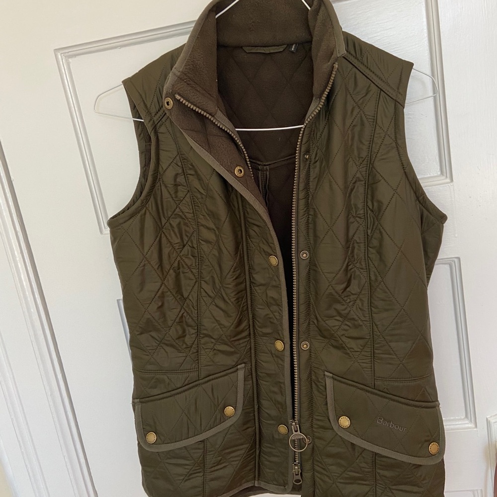 Barbour Cavalry Quilted Olive Vest